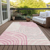 Piper Looms Chantille Swirls ACN765 Pink Machine Washable Area Rug Outdoor Lifestyle Image Feature