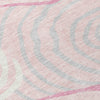 Piper Looms Chantille Swirls ACN765 Pink Machine Washable Area Rug Swatch Image