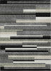 Piper Looms Chantille Stripes ACN766 Black Machine Washable Area Rug main image