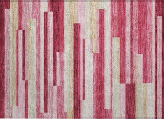 Piper Looms Chantille Stripes ACN766 Blush Machine Washable Area Rug Scatter Main Image