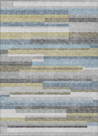 Piper Looms Chantille Stripes ACN766 Gray Machine Washable Area Rug main image