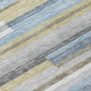 Piper Looms Chantille Stripes ACN766 Gray Machine Washable Area Rug Swatch Image