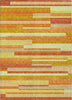 Piper Looms Chantille Stripes ACN766 Orange Machine Washable Area Rug main image