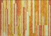 Piper Looms Chantille Stripes ACN766 Orange Machine Washable Area Rug Scatter Main Image