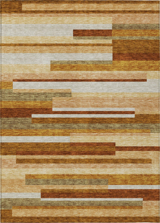 Piper Looms Chantille Stripes ACN766 Paprika Machine Washable Area Rug main image