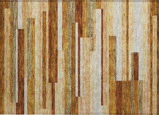 Piper Looms Chantille Stripes ACN766 Paprika Machine Washable Area Rug Scatter Main Image