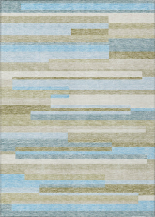 Piper Looms Chantille Stripes ACN766 Sky Machine Washable Area Rug main image