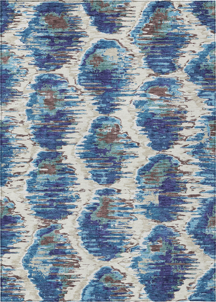 Piper Looms Chantille Diamond ACN767 Blue Machine Washable Area Rug main image