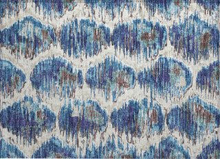 Piper Looms Chantille Diamond ACN767 Blue Machine Washable Area Rug Scatter Main Image