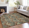 Piper Looms Chantille Diamond ACN767 Copper Machine Washable Area Rug Lifestyle Image Feature