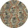 Piper Looms Chantille Diamond ACN767 Copper Machine Washable Area Rug Round Main Image