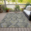Piper Looms Chantille Diamond ACN767 Gray Machine Washable Area Rug Outdoor Lifestyle Image Feature
