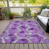 Piper Looms Chantille Diamond ACN767 Lavender Machine Washable Area Rug Outdoor Lifestyle Image Feature