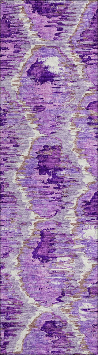 Piper Looms Chantille Diamond ACN767 Lavender Machine Washable Area Rug Runner Main Image