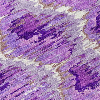 Piper Looms Chantille Diamond ACN767 Lavender Machine Washable Area Rug Swatch Image