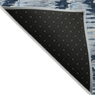 Piper Looms Chantille Diamond ACN767 Navy Machine Washable Area Rug Backing Image