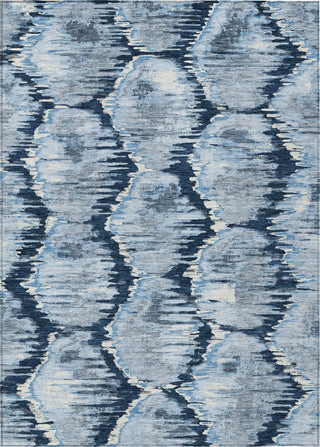 Piper Looms Chantille Diamond ACN767 Navy Machine Washable Area Rug main image