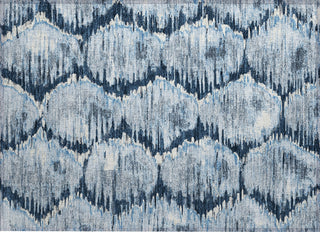 Piper Looms Chantille Diamond ACN767 Navy Machine Washable Area Rug Scatter Main Image