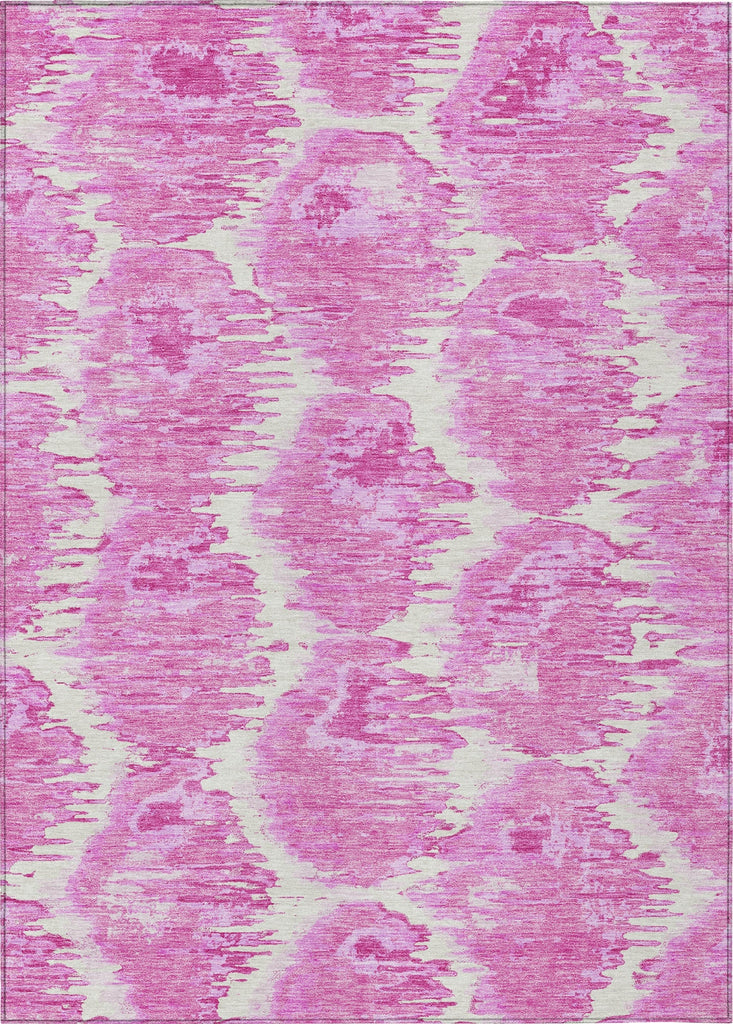 Piper Looms Chantille Diamond ACN767 Pink Machine Washable Area Rug main image