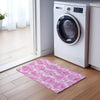 Piper Looms Chantille Diamond ACN767 Pink Machine Washable Area Rug Scatter Lifestyle Image Feature