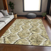 Piper Looms Chantille Diamond ACN767 Taupe Machine Washable Area Rug Lifestyle Image Feature