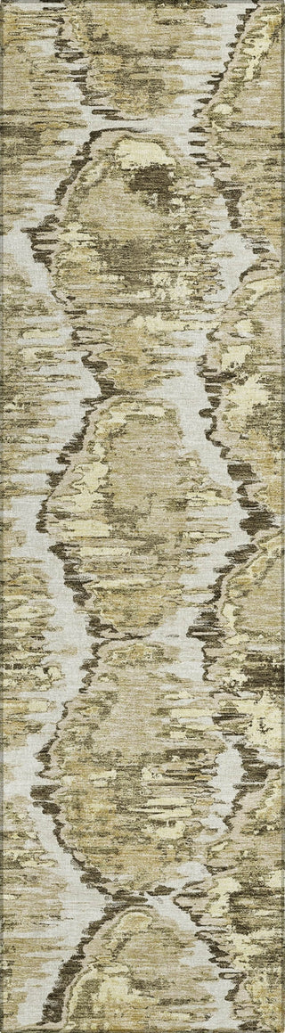 Piper Looms Chantille Diamond ACN767 Taupe Machine Washable Area Rug Runner Main Image