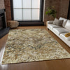 Piper Looms Chantille Diamond ACN768 Beige Machine Washable Area Rug Lifestyle Image Feature