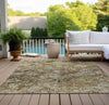 Piper Looms Chantille Diamond ACN768 Beige Machine Washable Area Rug Outdoor Lifestyle Image Feature