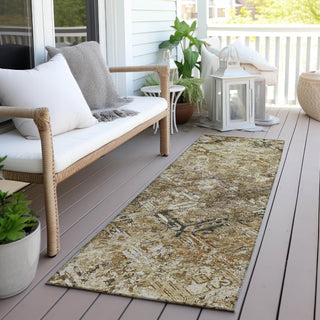 Piper Looms Chantille Diamond ACN768 Beige Machine Washable Area Rug Runner Outdoor Lifestyle Image Feature