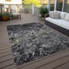 Piper Looms Chantille Diamond ACN768 Black Machine Washable Area Rug Outdoor Lifestyle Image Feature