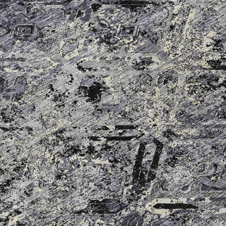 Piper Looms Chantille Diamond ACN768 Black Machine Washable Area Rug Swatch Image