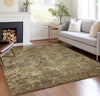 Piper Looms Chantille Diamond ACN768 Brown Machine Washable Area Rug Lifestyle Image Feature