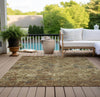 Piper Looms Chantille Diamond ACN768 Brown Machine Washable Area Rug Outdoor Lifestyle Image Feature