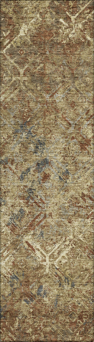 Piper Looms Chantille Diamond ACN768 Brown Machine Washable Area Rug Runner Main Image