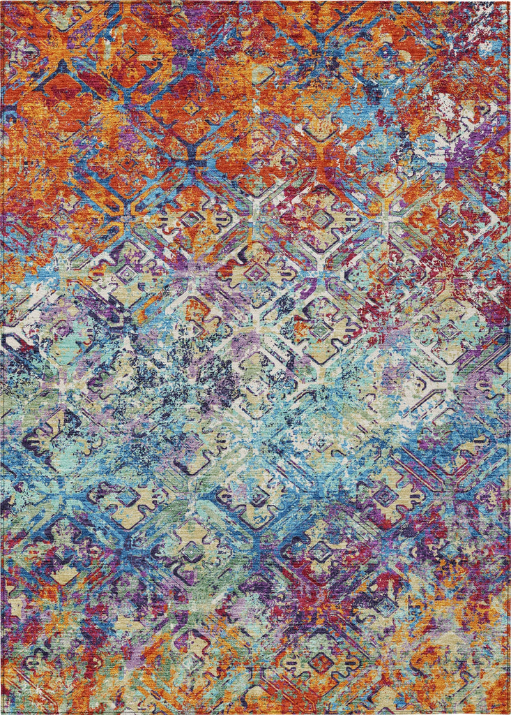 Piper Looms Chantille Diamond ACN768 Copper Machine Washable Area Rug main image