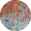 Piper Looms Chantille Diamond ACN768 Copper Machine Washable Area Rug Round Main Image