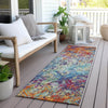 Piper Looms Chantille Diamond ACN768 Copper Machine Washable Area Rug Runner Outdoor Lifestyle Image Feature