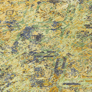Piper Looms Chantille Diamond ACN768 Gold Machine Washable Area Rug Swatch Image