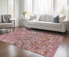 Piper Looms Chantille Diamond ACN768 Pink Machine Washable Area Rug Lifestyle Image Feature
