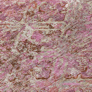 Piper Looms Chantille Diamond ACN768 Pink Machine Washable Area Rug Swatch Image