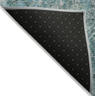 Piper Looms Chantille Diamond ACN768 Sage Machine Washable Area Rug Backing Image