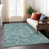 Piper Looms Chantille Diamond ACN768 Sage Machine Washable Area Rug Lifestyle Image Feature
