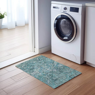 Piper Looms Chantille Diamond ACN768 Sage Machine Washable Area Rug Scatter Lifestyle Image Feature