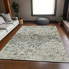 Piper Looms Chantille Diamond ACN768 Silver Machine Washable Area Rug Lifestyle Image Feature