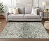 Piper Looms Chantille Diamond ACN768 Silver Machine Washable Area Rug Lifestyle Image Feature