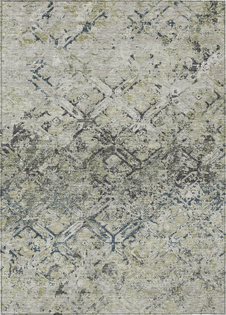 Piper Looms Chantille Diamond ACN768 Silver Machine Washable Area Rug main image