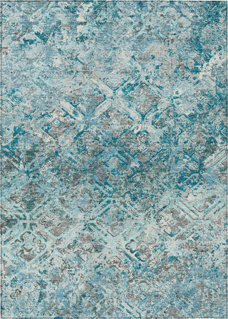 Piper Looms Chantille Diamond ACN768 Teal Machine Washable Area Rug main image