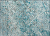 Piper Looms Chantille Diamond ACN768 Teal Machine Washable Area Rug Scatter Main Image