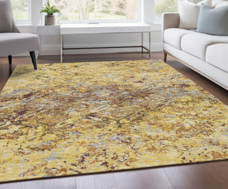 Piper Looms Chantille Diamond ACN768 Wheat Machine Washable Area Rug Lifestyle Image Feature
