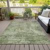 Piper Looms Chantille Lattice ACN769 Aloe Machine Washable Area Rug Outdoor Lifestyle Image Feature